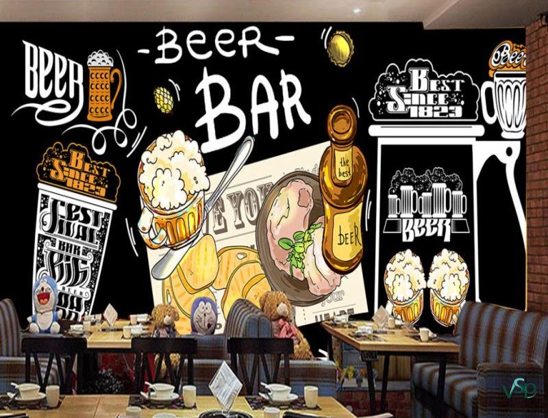 Vẽ tranh tường quán cafe Vẽ tranh tường quán cafe