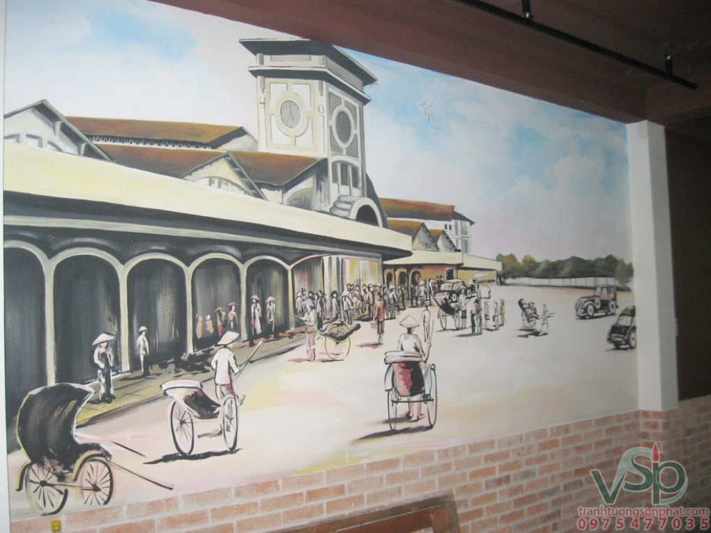 Dịch vụ vẽ tranh trường khách sạn tại TPHCM - Vẽ Tranh Tường Sơn PhátVẽ  Tranh Tường Sơn Phát