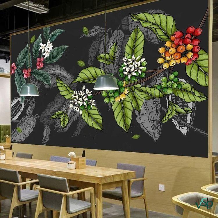 Vị trí phù hợp để vẽ tranh tường trong quán cà phê